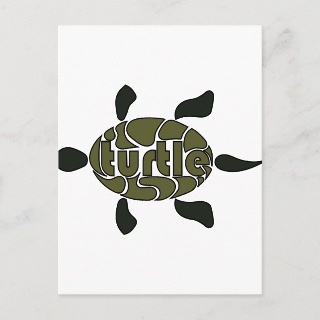 Carte Postale tortue  (Devant)