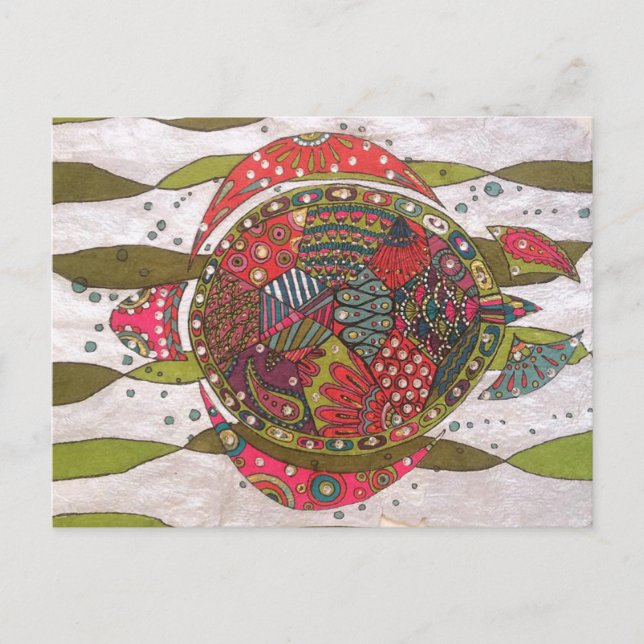 Carte Postale Tortue (Devant)