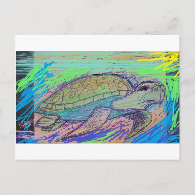 Carte Postale Tortue 7 (Devant)