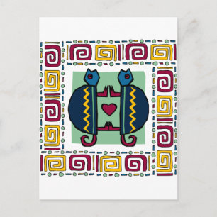 Carte Postale tortue amoureuse