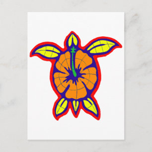 CARTE POSTALE TORTUE DE MER FIJIENNE