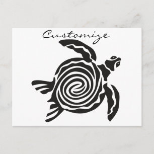 Carte Postale Tortue de style tribal Thunder_Cove