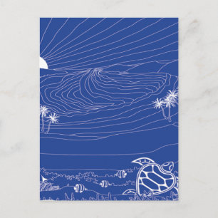 Carte Postale Tortue Hawaii - Honu