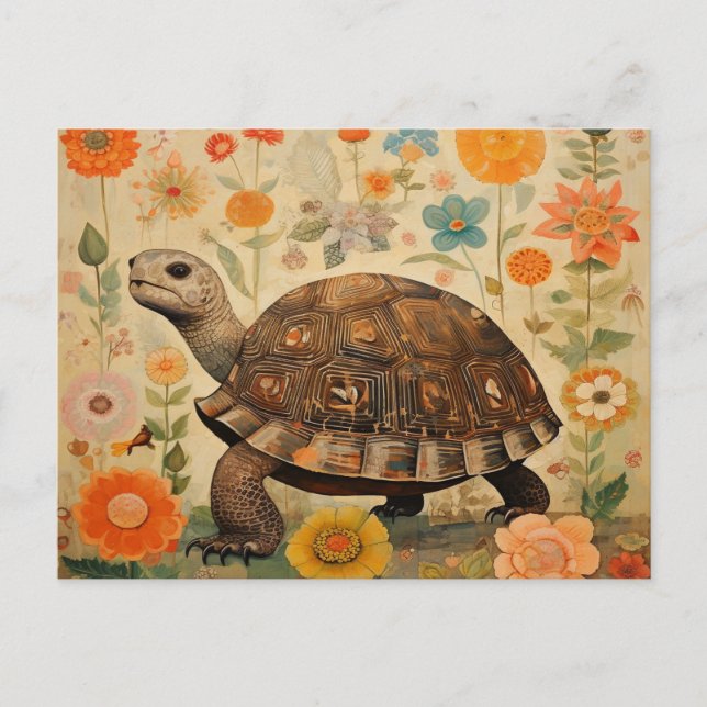 Carte Postale Tortue Hilaire (Devant)