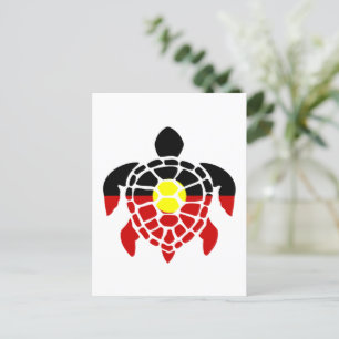 Carte Postale Tortue marine aborigène australienne