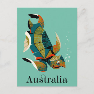 Carte Postale Tortue marine australienne
