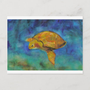 Carte Postale Tortue marine par Paula Atwell