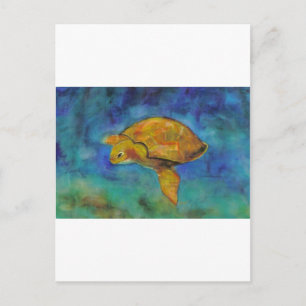 Carte Postale Tortue marine par Paula Atwell