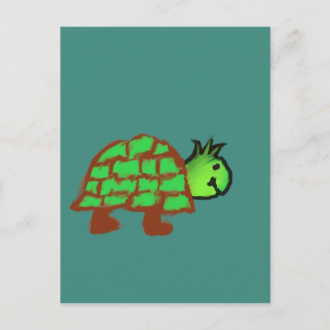 Carte Postale Tortue mûre (Devant)