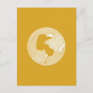 Carte Postale Tortue parent-enfant