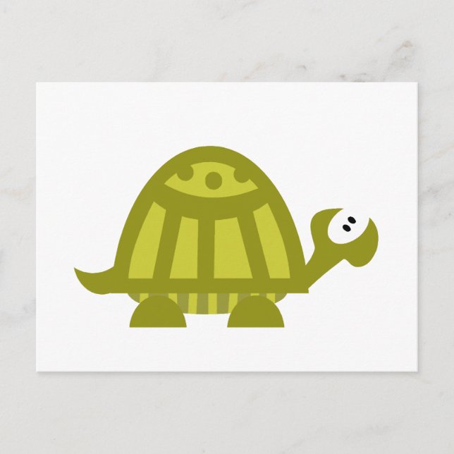 Carte Postale Tortue verte (Devant)