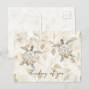 Carte Postale Tortues de mer de Cream Beach vous pensant