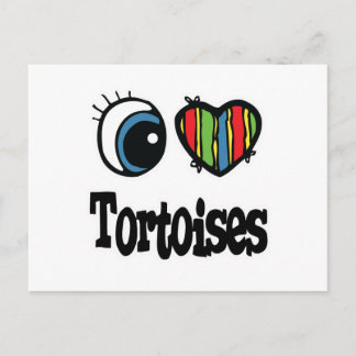 Carte Postale Tortues I Heart (Love)
