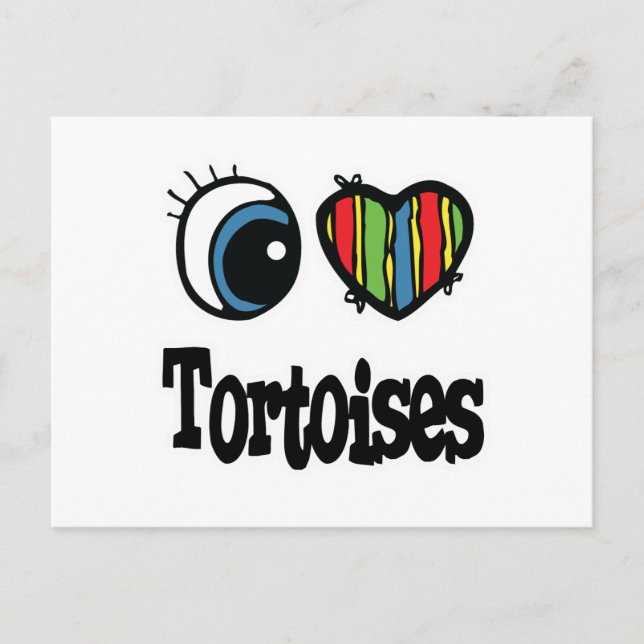 Carte Postale Tortues I Heart (Love) (Devant)