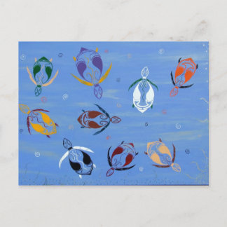 Carte Postale Tortues nicheuses