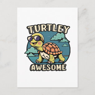Carte Postale Tortueusement génial 