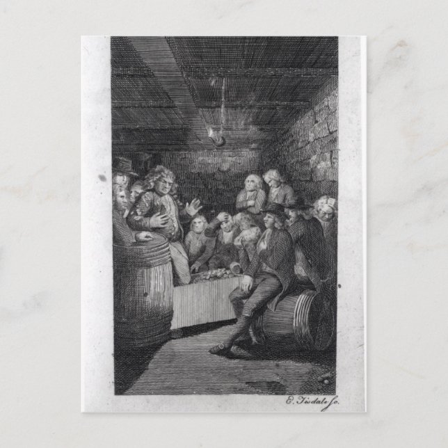 Carte Postale Tory Pandemonium, de John Trumbull (Devant)