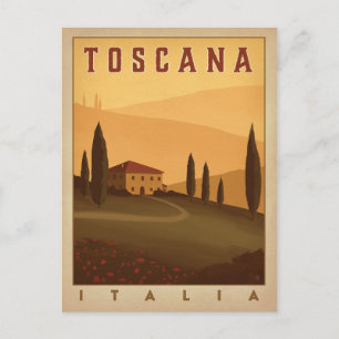 Carte Postale Toscane, Italie