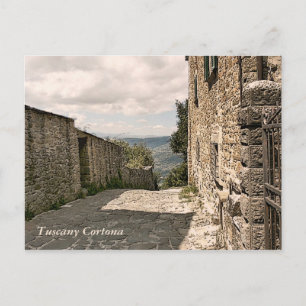 Carte Postale Toscane. Italie. Cortona