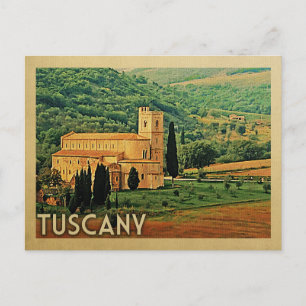 Carte postale Toscane Italie Vintage voyage