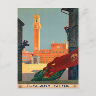 Carte Postale Toscane Sienne Italie Vintage Italie affiche de vo