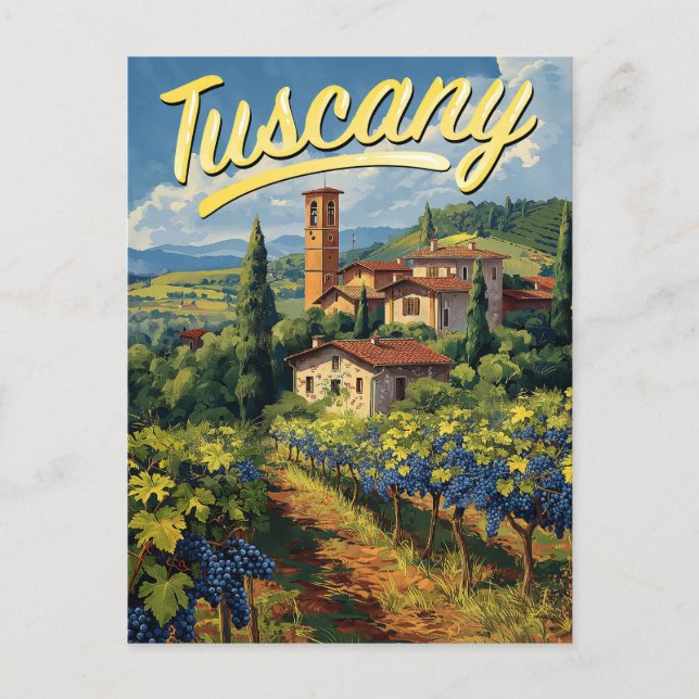 Carte Postale Toscane vintage (Devant)