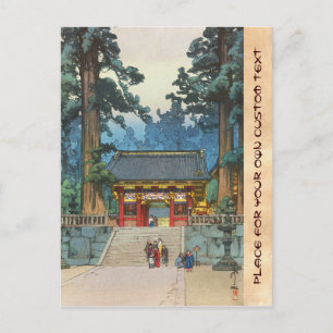 Carte Postale Toshogu Shrine Hiroshi Yoshida art japonais