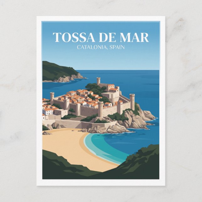 Carte Postale Tossa de Mar Espagne Souvenir (Devant)