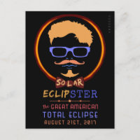 Total Éclipse Solaire Août 21 2017 Drôle Hipster