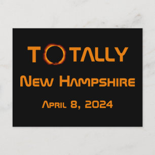 Carte Postale Totalement New Hampshire 2024 Solar Eclipse
