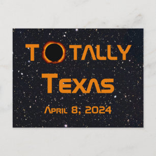 Carte Postale Totalement Texas 2024 Solar Eclipse