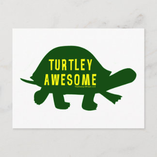 Carte Postale Totalement Tortue Incroyable
