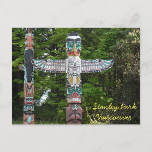 Carte Postale Totem Poles - Stanley Park, Vancouver