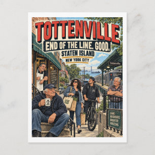 Carte Postale Tottenville Bout de la ligne