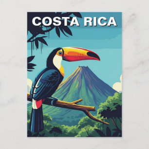 Carte Postale Toucan au volcan Arenal Costra Rica Travel