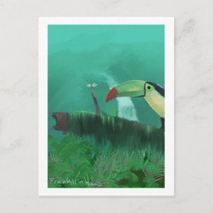 Carte Postale Toucan dans la forêt tropicale