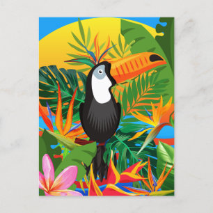 Carte postale Toucan Tropical Vibrant