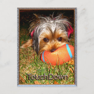 Carte Postale TouchDown Yorkie