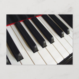 Carte Postale Touches de clavier de piano