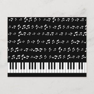 Carte Postale Touches de piano