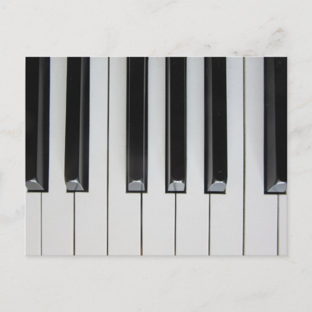 Carte Postale Touches de piano (Devant)
