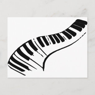 Carte Postale Touches de piano