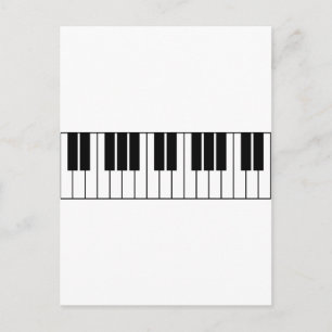 Carte Postale Touches de piano