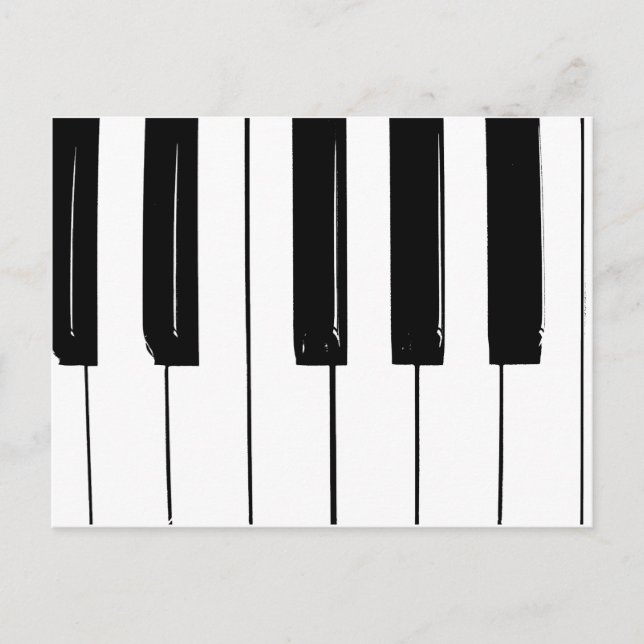 Carte Postale Touches de piano (Devant)
