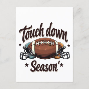 Carte Postale Touchez la saison dernière Imaginaire Football Rug