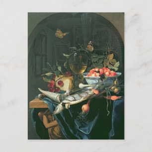 Carte Postale Toujours la vie avec Poisson Plateau