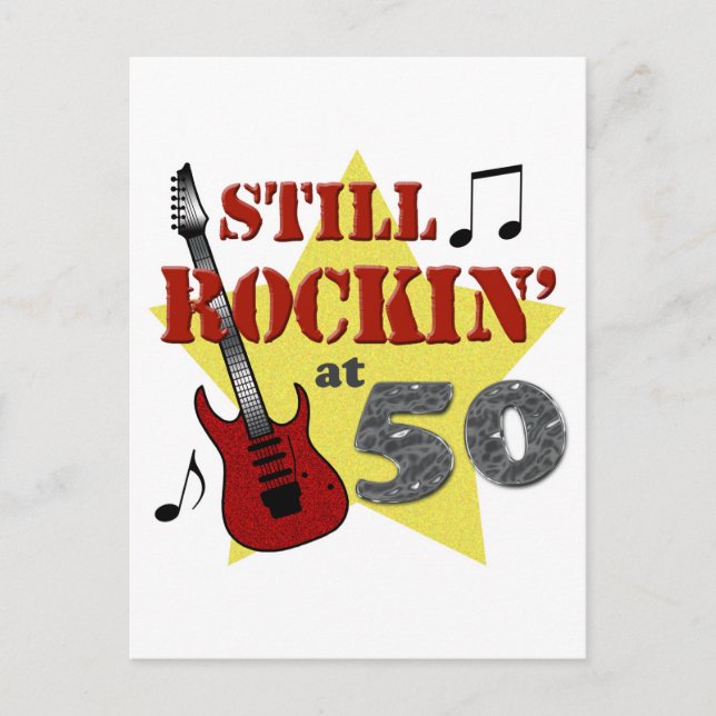 Carte Postale Toujours Rockin' À 50 Ans (Devant)