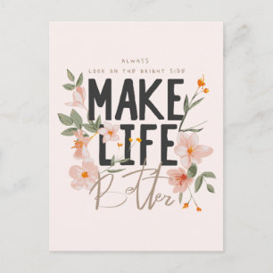 Carte Postale Toujours voir le bon côté