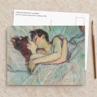 Toulouse-Lautrec - Au lit : Le baiser