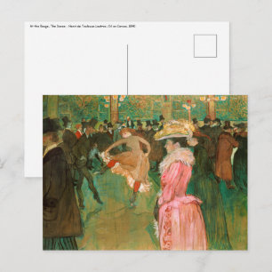 Carte Postale Toulouse-Lautrec - Au Moulin Rouge, la danse